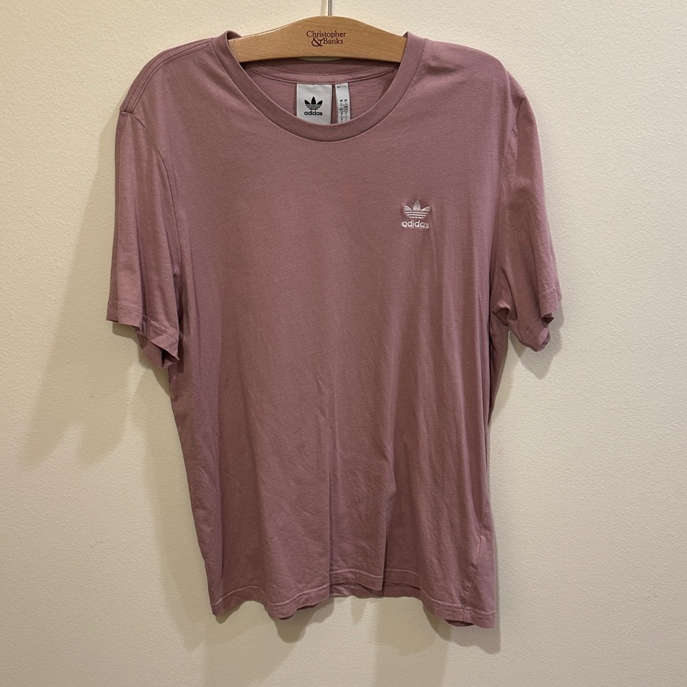Adidas Men's Dusty Rose Short Sleeve Tee